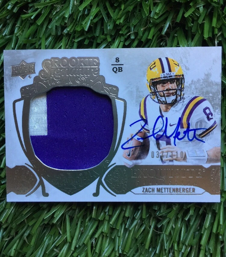2014 Exquisite Number Patch Auto Zach Mettenberger RC /110
