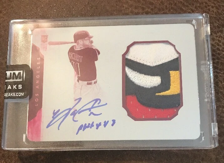 2016 NATIONAL TREASURES KALEB COWART ROOKIE PATCH AUTO PRINTING PLATE 1/1 COLLECTIBLE MEMORABILIA