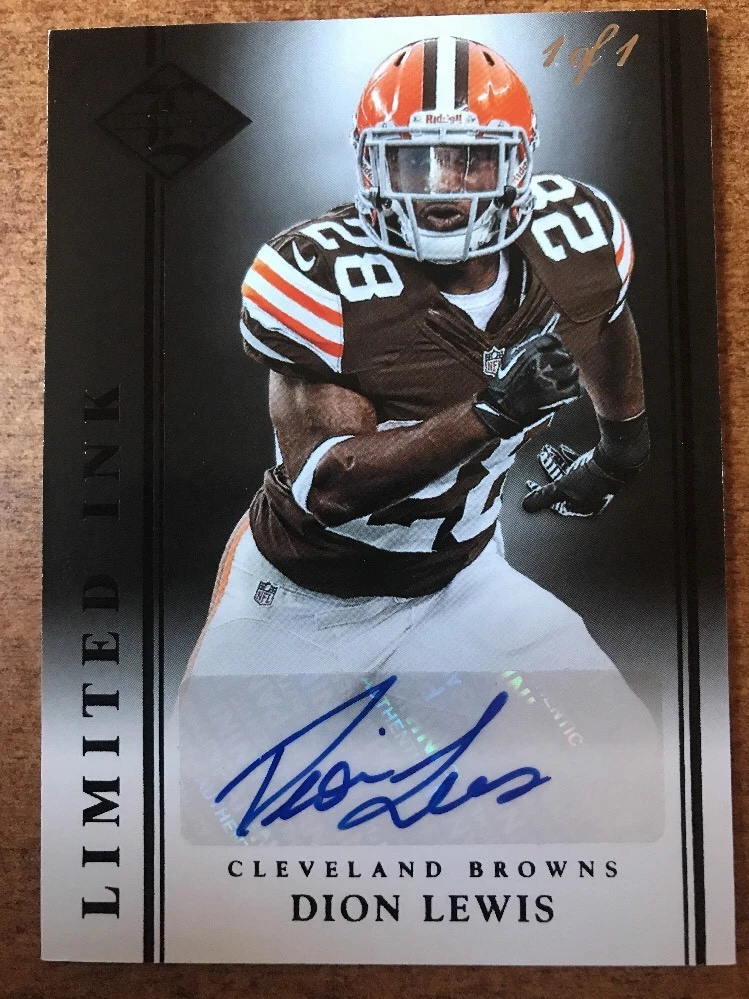2014 DION LEWIS Panini Limited Auto 1/1 PATRIOTS Autograph TRUE 1/1!
