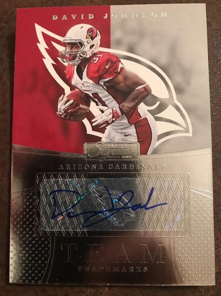 DAVID JOHNSON 2016 DONRUSS SIGNATURE TEAM TRADEMARKS AUTOGRAPH CARDINALS!
