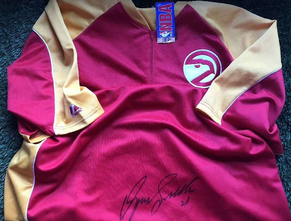 DOMINIQUE WILKINS SIGNED WARM UP JACKET ATLANTA HAWKS AUTOGRAPH w/ JSA COA
