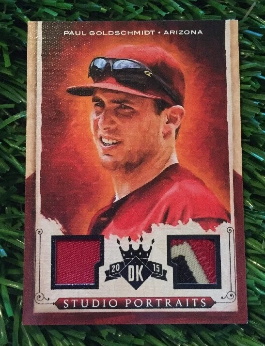 2015 Diamond Kings PAUL GOLDSCHMIDT Studio Portraits 3 CLR Game Used #ED 1/1
