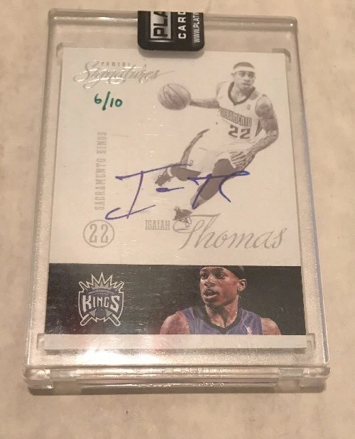2015-16 Panini Signatures 2012-13 Replay Isaiah Thomas Auto #'ed 6/10
