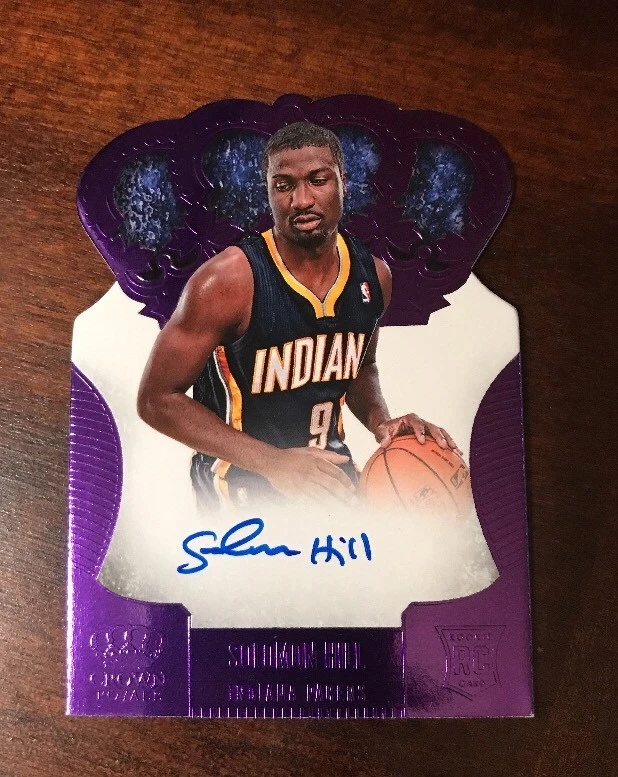 2013-14 Panini Preferred Crown Royale Purple #277 Solomon Hill RC Auto /25 SSP
