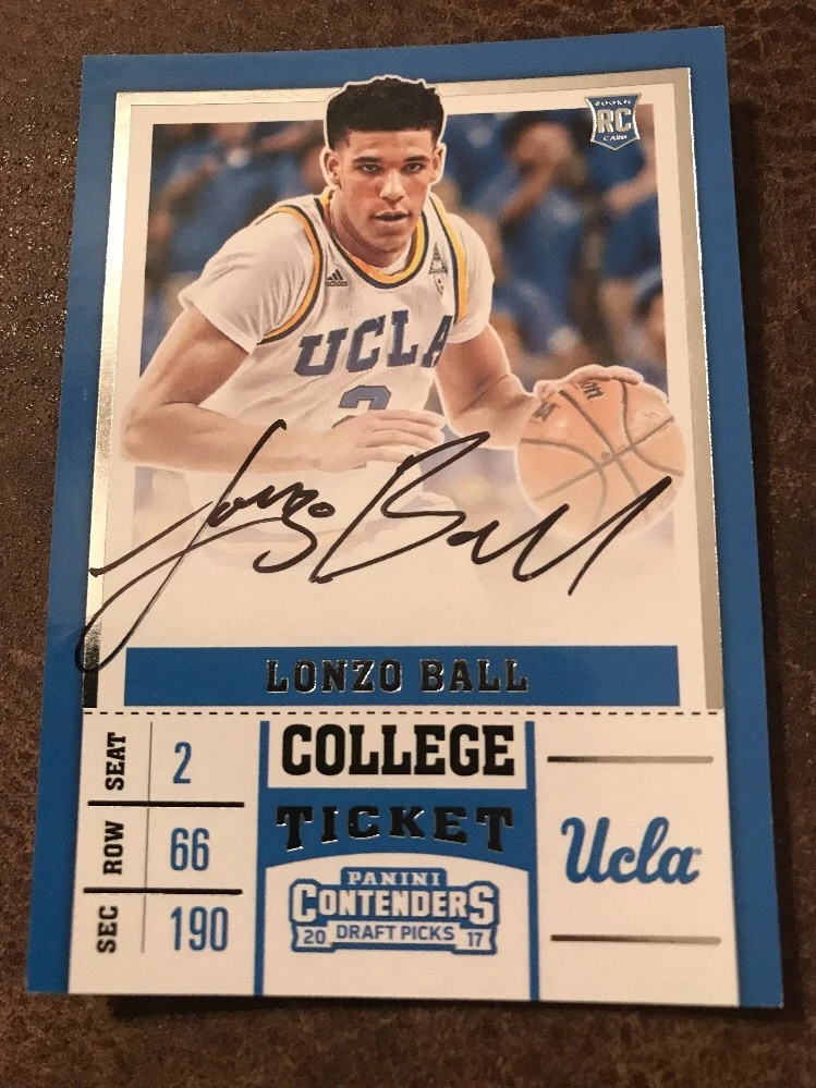 2017-18 Contenders College Ticket Lonzo Ball Lakers RC Rookie AUTO
