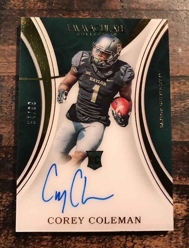 2016 Panini Immaculate Collegiate COREY COLEMAN RC Acetate Auto #D /99 Browns
