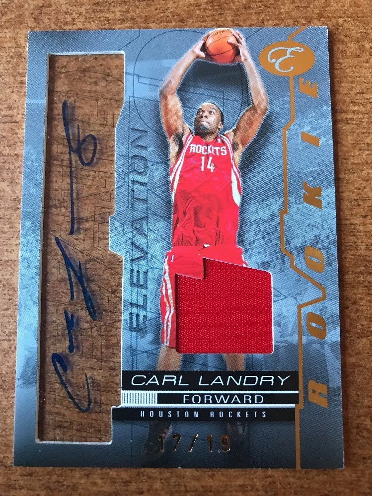 Carl Landry 20007-08 Bowman Elevation # RW-CL Autograph Rookie # 17/19 Ssp
