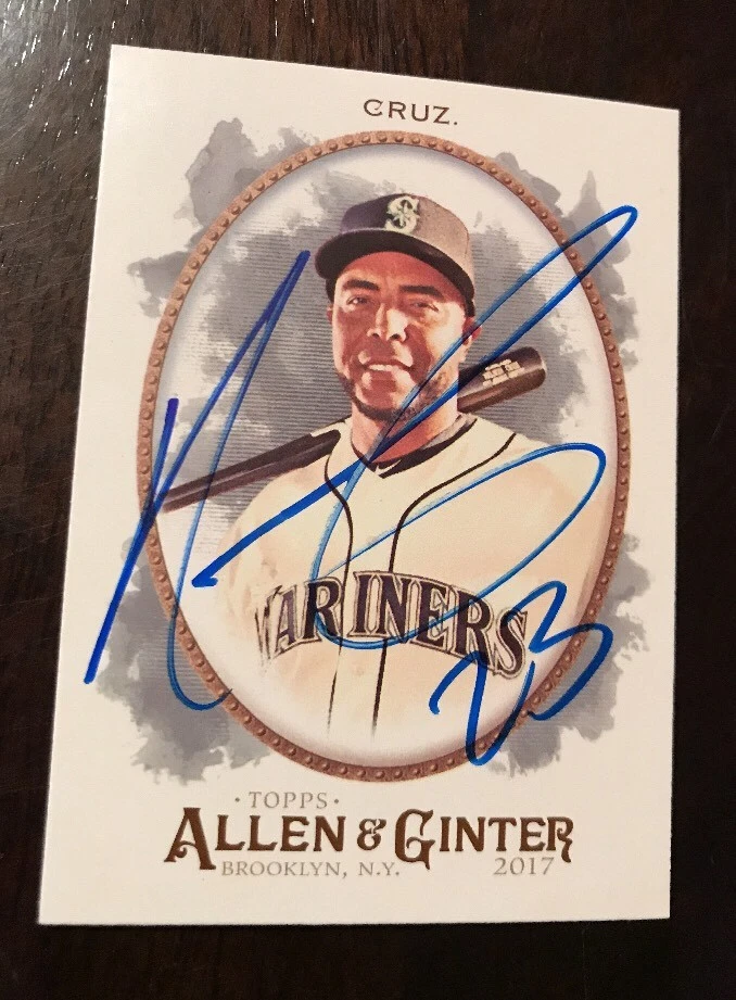 2017 TOPPS ALLEN & GINTER NELSON CRUZ AUTOGRAPHED Baseball Card JSA/COA T89411
