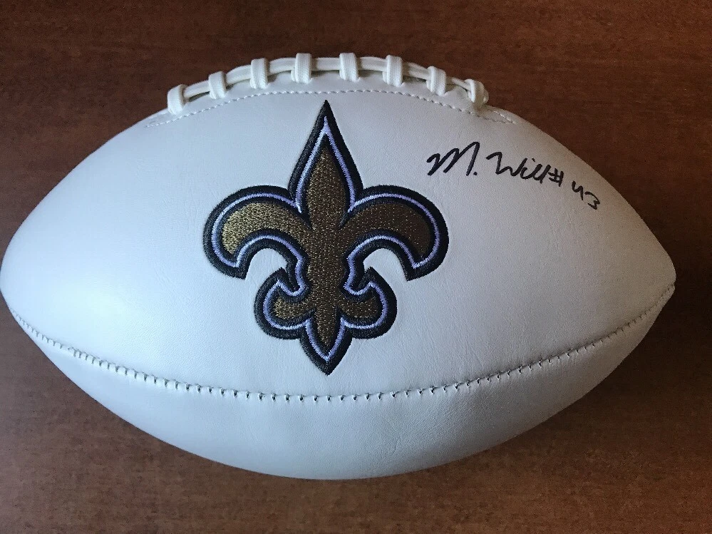 MARCUS WILLIAMS AUTOGRAPHED SAINTS FOOTBALL JSA/COA ROOKIE
