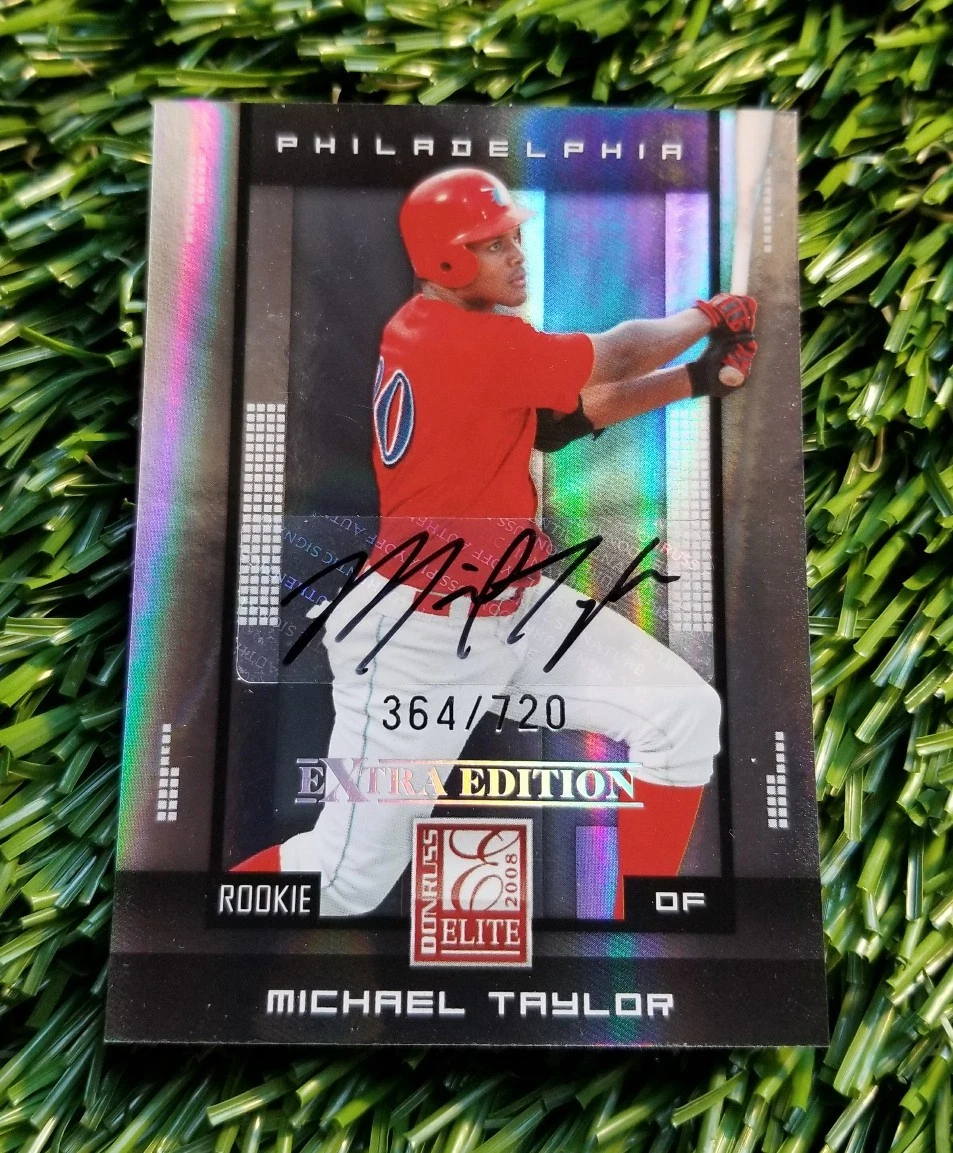 2008 MICHAEL TAYLOR DONRUSS ELITE EXTRA EDITION ROOKIE AUTO #ED /720 NATIONALS
