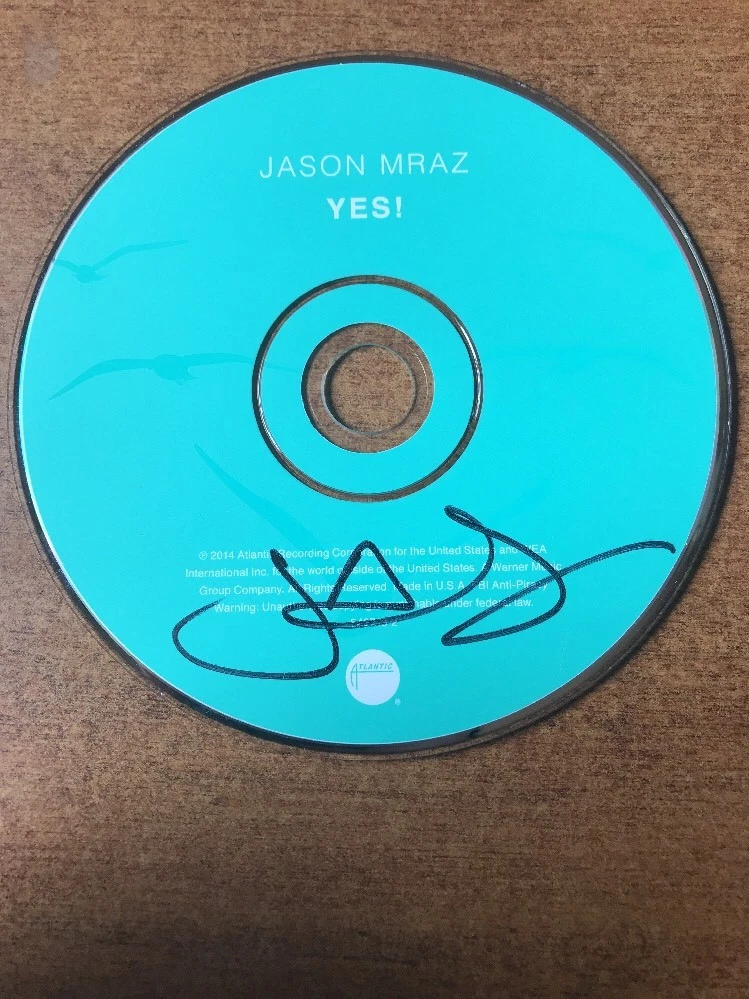 SINGER JASON MRAZ HAND SIGNED AUTHENTIC 'YES!' CD JSA COA

