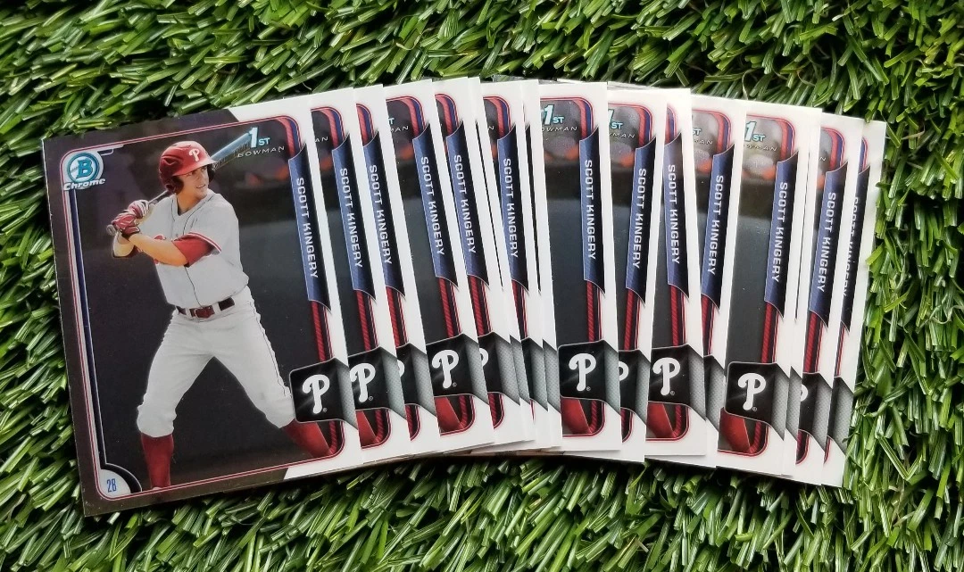 (16) SCOTT KINGERY 2015 BOWMAN DRAFT RC CARD LOT CHROME PHILLIES ROOKIE LOT HOT COLLECTIBLE MEMORABILIA