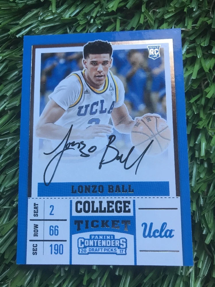 2016-17 Panini Contenders College Ticket Lonzo Ball UCLA Auto #51 (Lakers) RC

