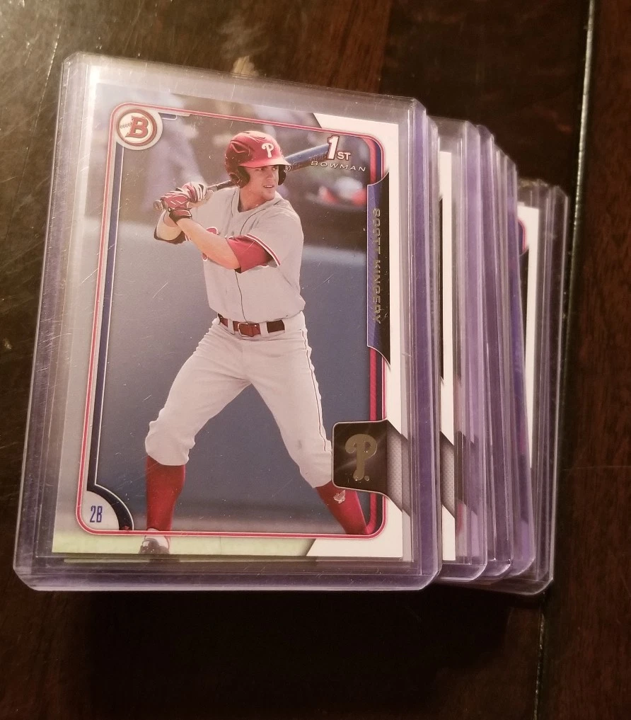 (22) 2015 Bowman Draft Prospect Rookie Scott Kingery #138 Phillies Paper RC LOT
