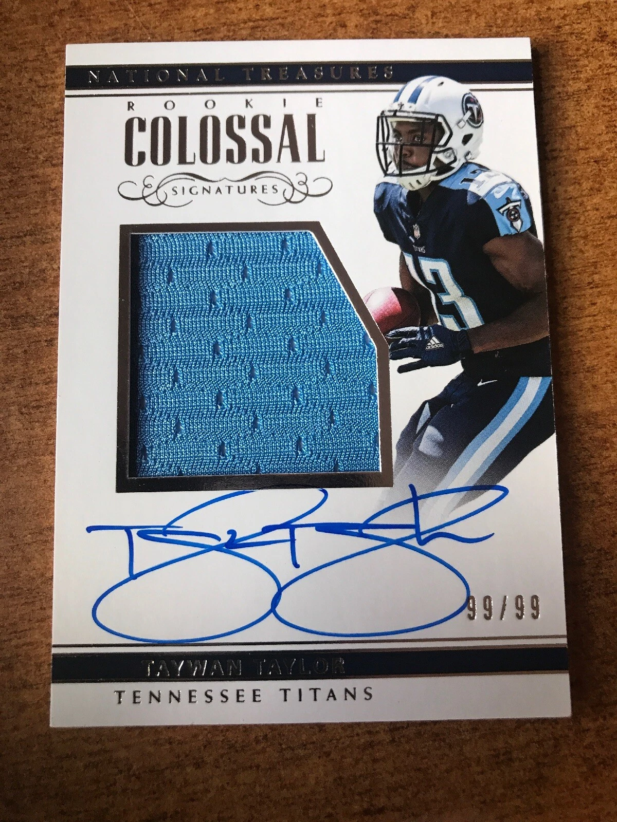 2017 Panini National Treasures #RCS-TT Taywan Taylor Titans Auto 99/99 EBAY 1/1
