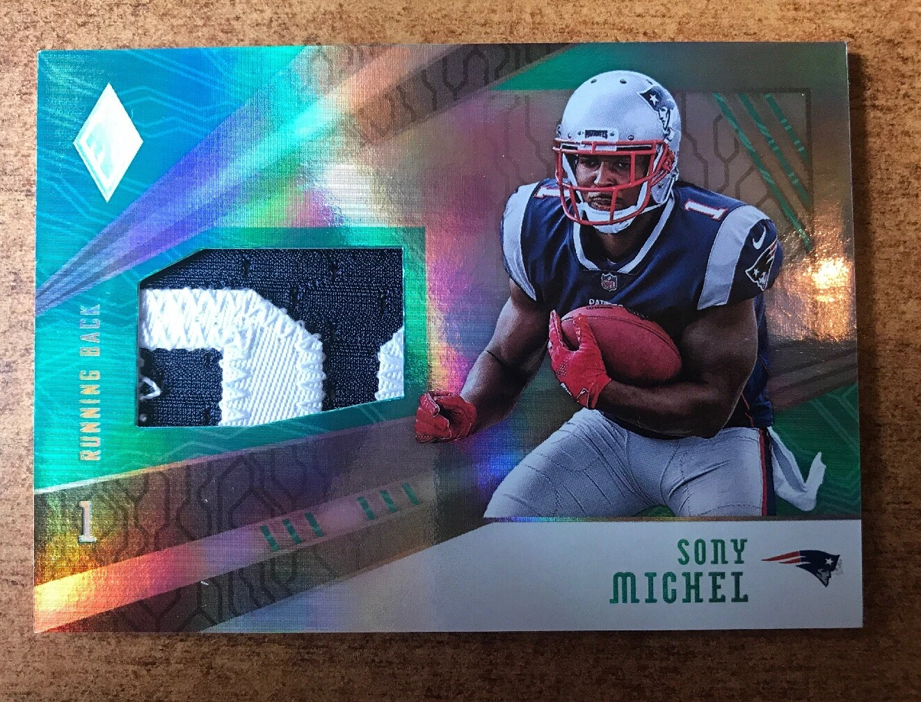 Sony Michel New England Patriots 2018 Panini Phoenix Rookie Patch RC #d 4/10 WOW
