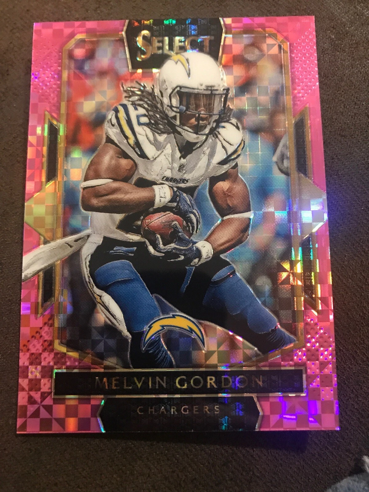 2016 Gem Mint Select Prizm PINK Chargers RB Melvin Gordon 10/15 SSP
