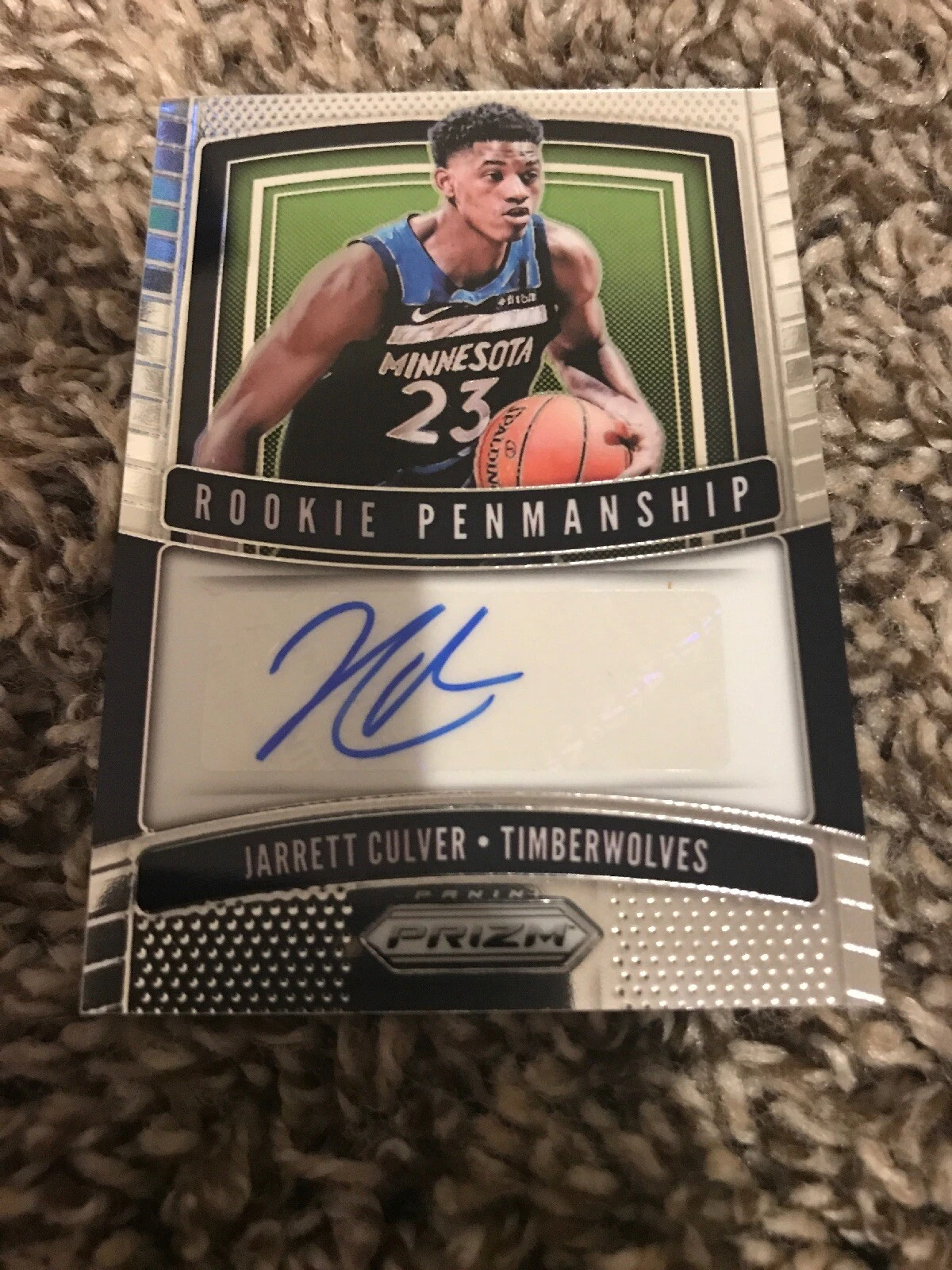 2019-20 Panini Prizm Jarrett Culver Rookie Penmanship Auto
