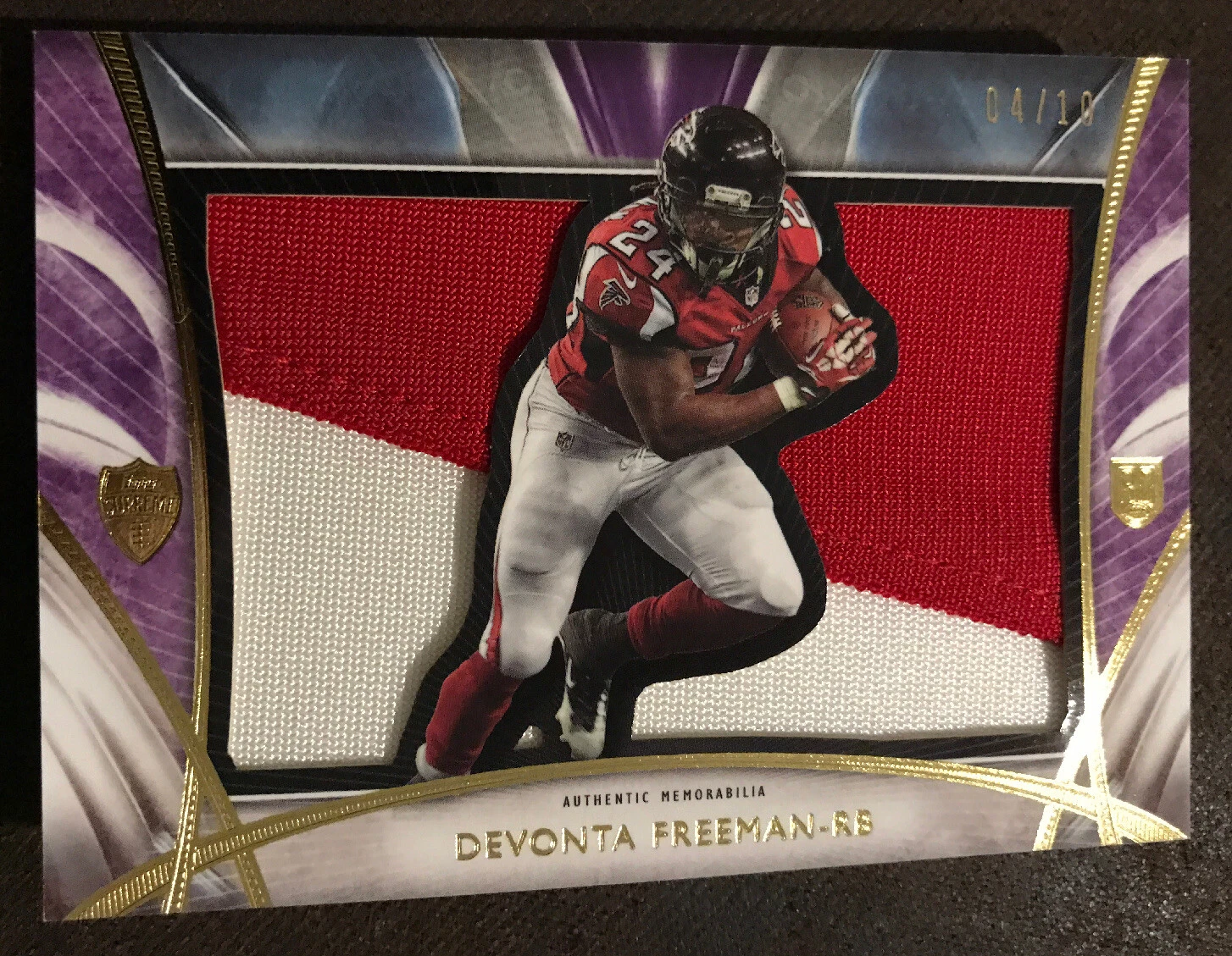 2014 Topps Supreme Devonta Freeman Rookie Jumbo Patch #4/10!!

