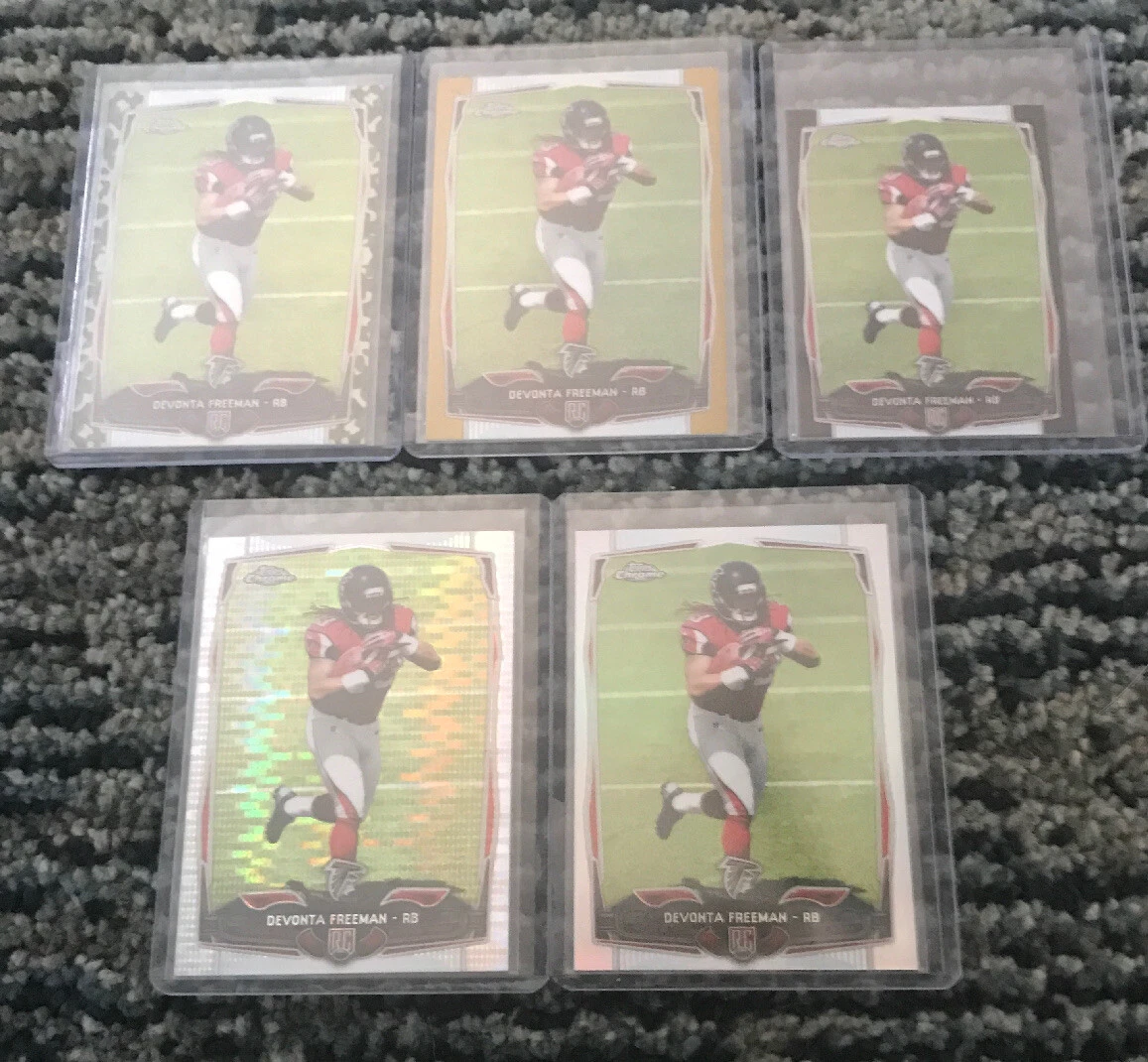 2014 Topps Chrome Devonta Freeman 13 Card Rookie Refractor Lot READ GOLD!!!
