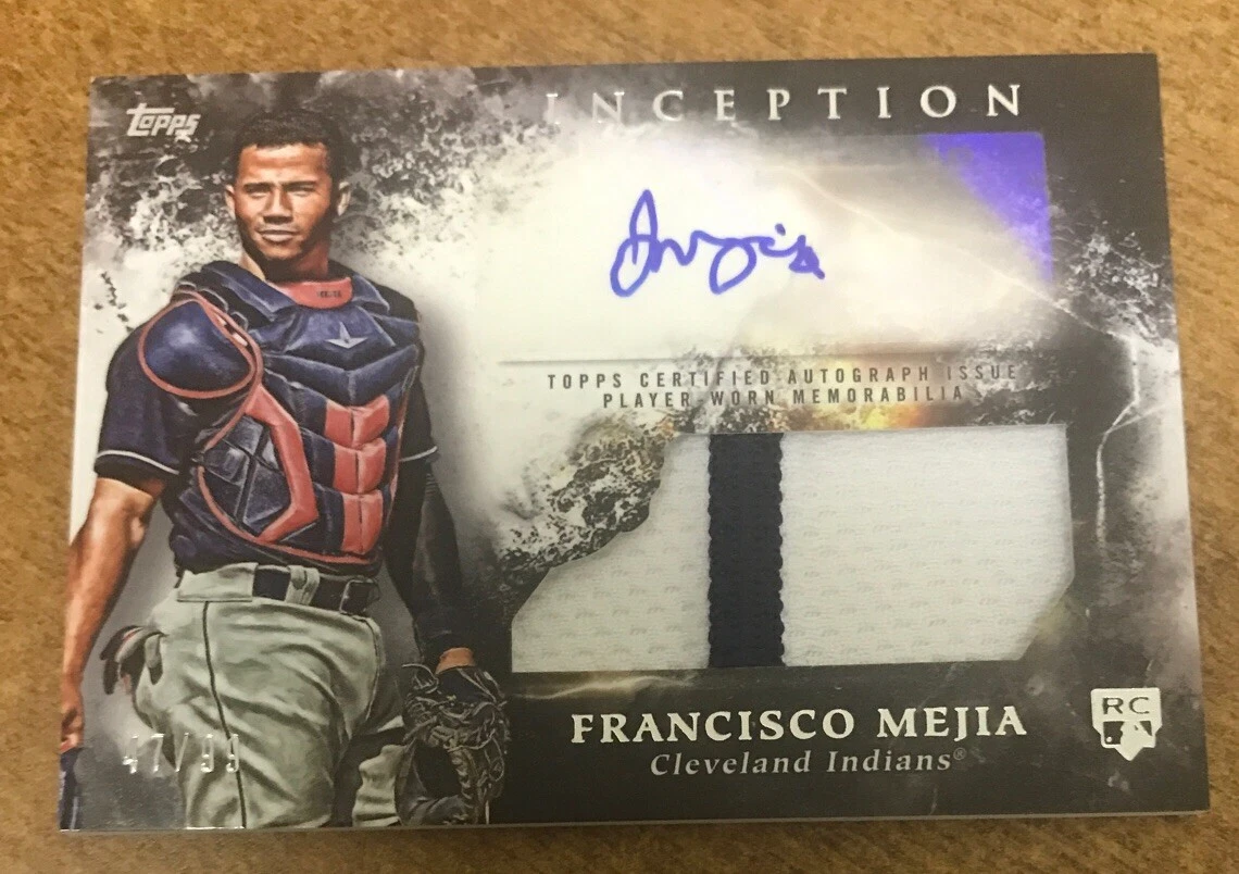 Francisco Mejia 2018 Topps Inception Rookie Jersey SP Auto 47/99 Autograph Patch
