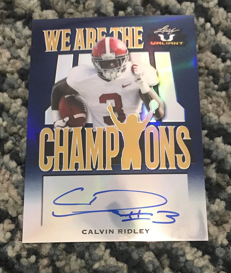 Calvin Ridley - 2018 Leaf Valiant We Are the Champions Navy #WCCR1 AU 24/25 READ
