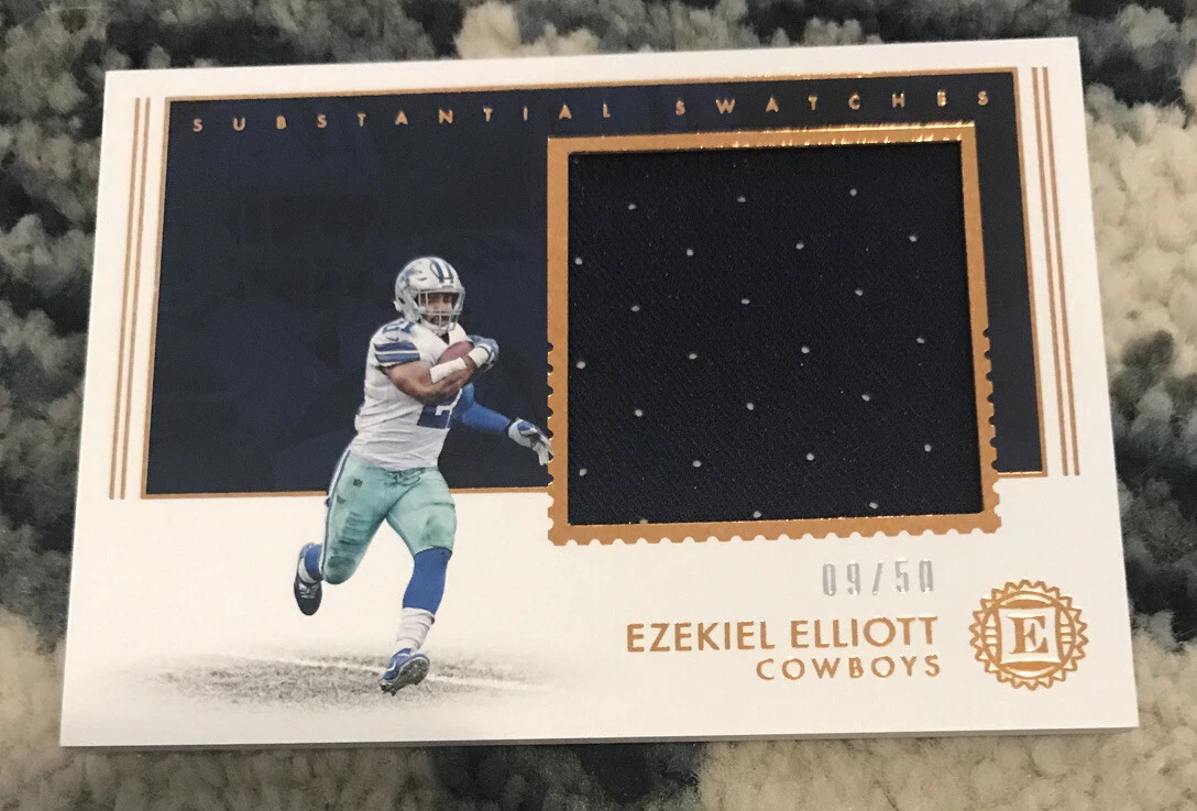 2018 Panini Encased Football Ezekiel Elliott Substantial Swatches Patch 9/50 SP
