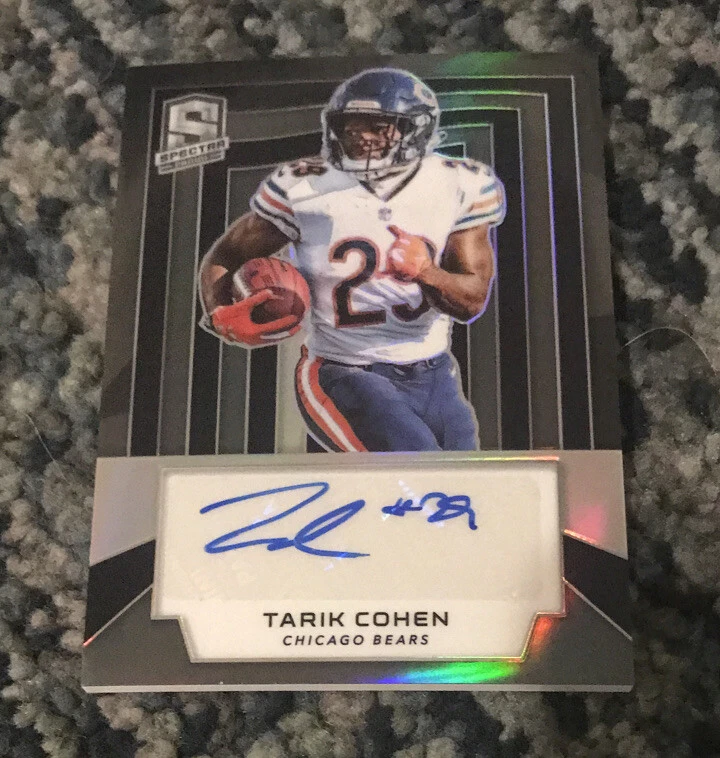 Tarik Cohen 2019 Spectra Auto /99 CHICAGO BEARS
