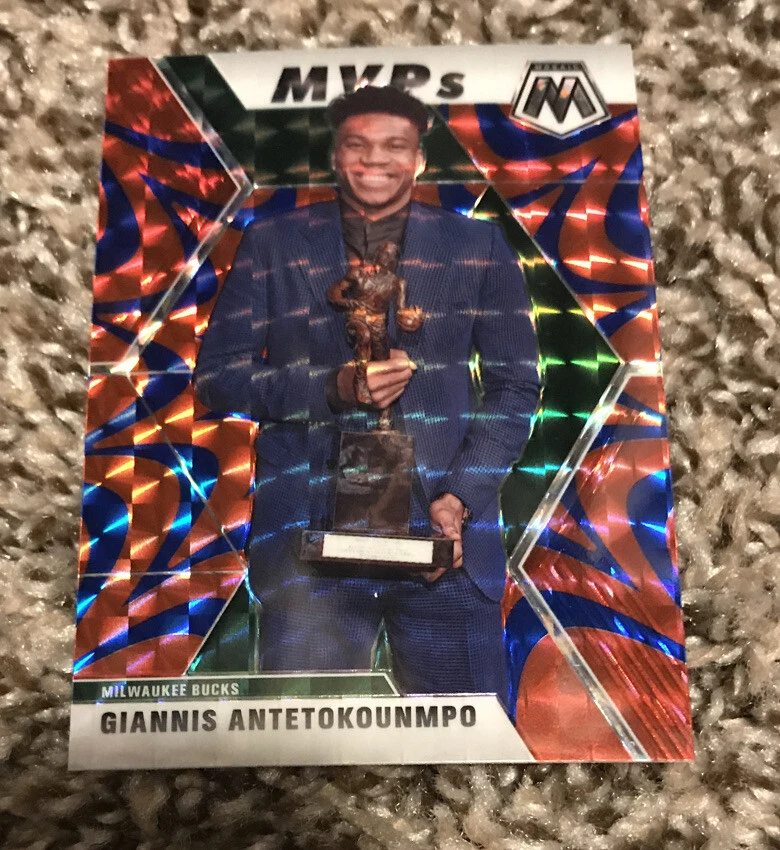 2019-20 PANINI MOSAIC REACTIVE BLUE PRIZM MVP'S GIANNIS ANTETOKOUNMPO #297??
