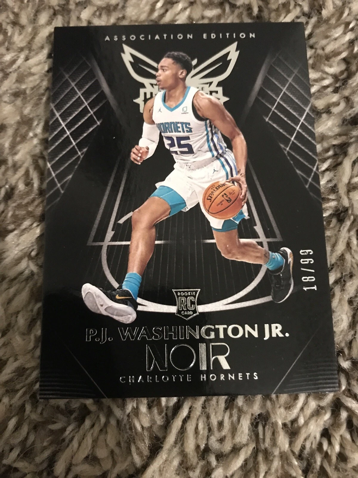 2019-20 Panini Noir PJ WASHINGTON JR RC Rookie Association Edition Base #18/99
