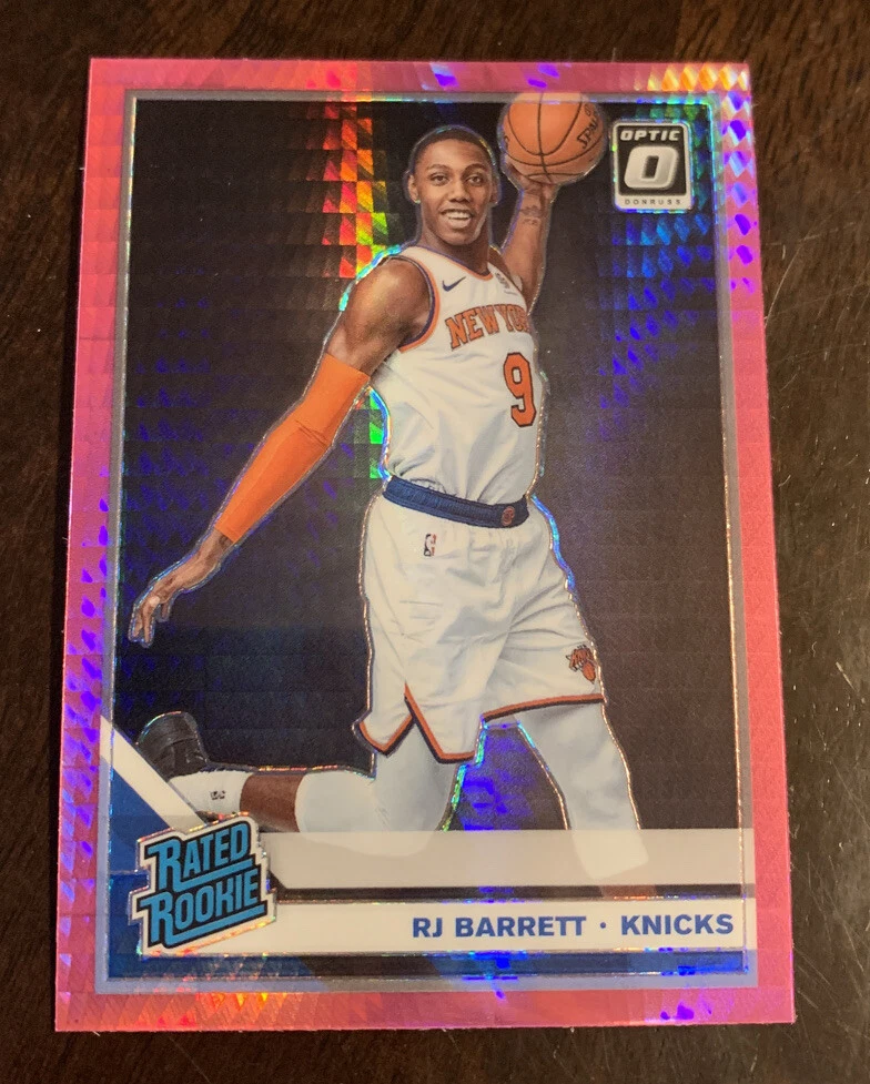 2019-20 Donruss Optic RJ Barrett Pink Hyper Prizm RC Rookie Knicks #178
