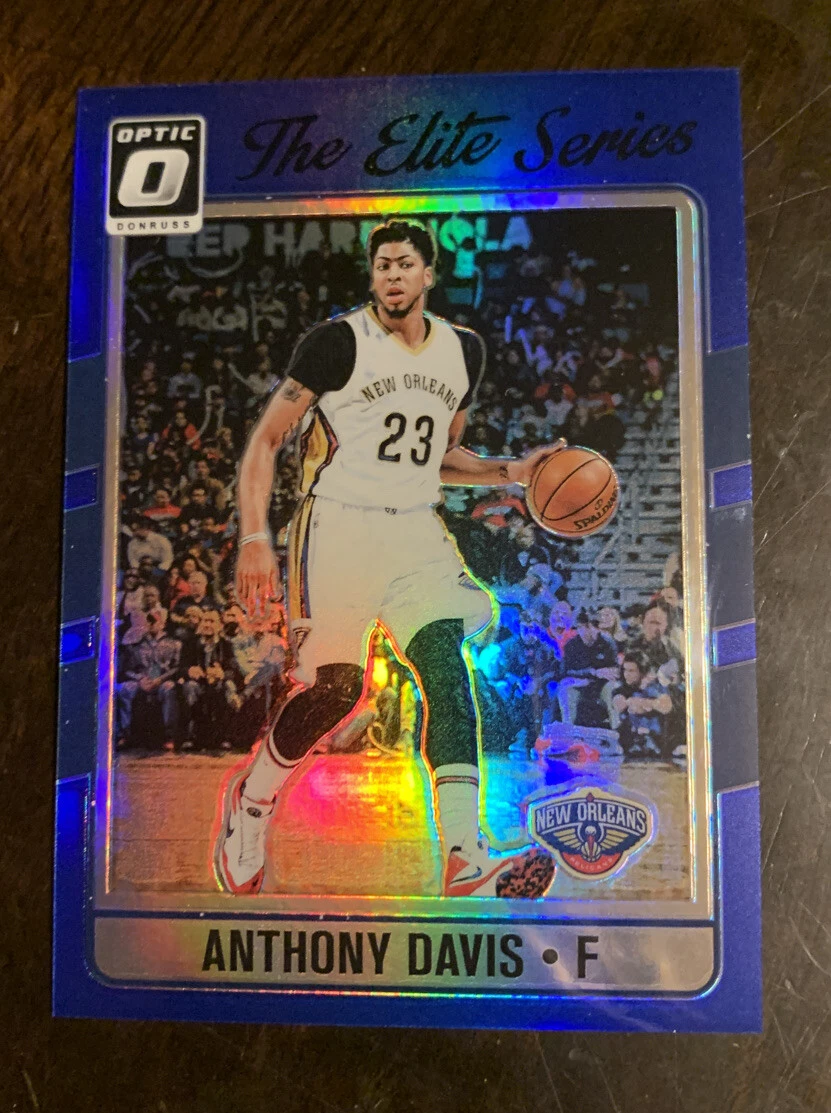 2016-17 Panini Optic ANTHONY DAVIS Elite Series BLUE PRIZM HOLO #ED /49 Lakers
