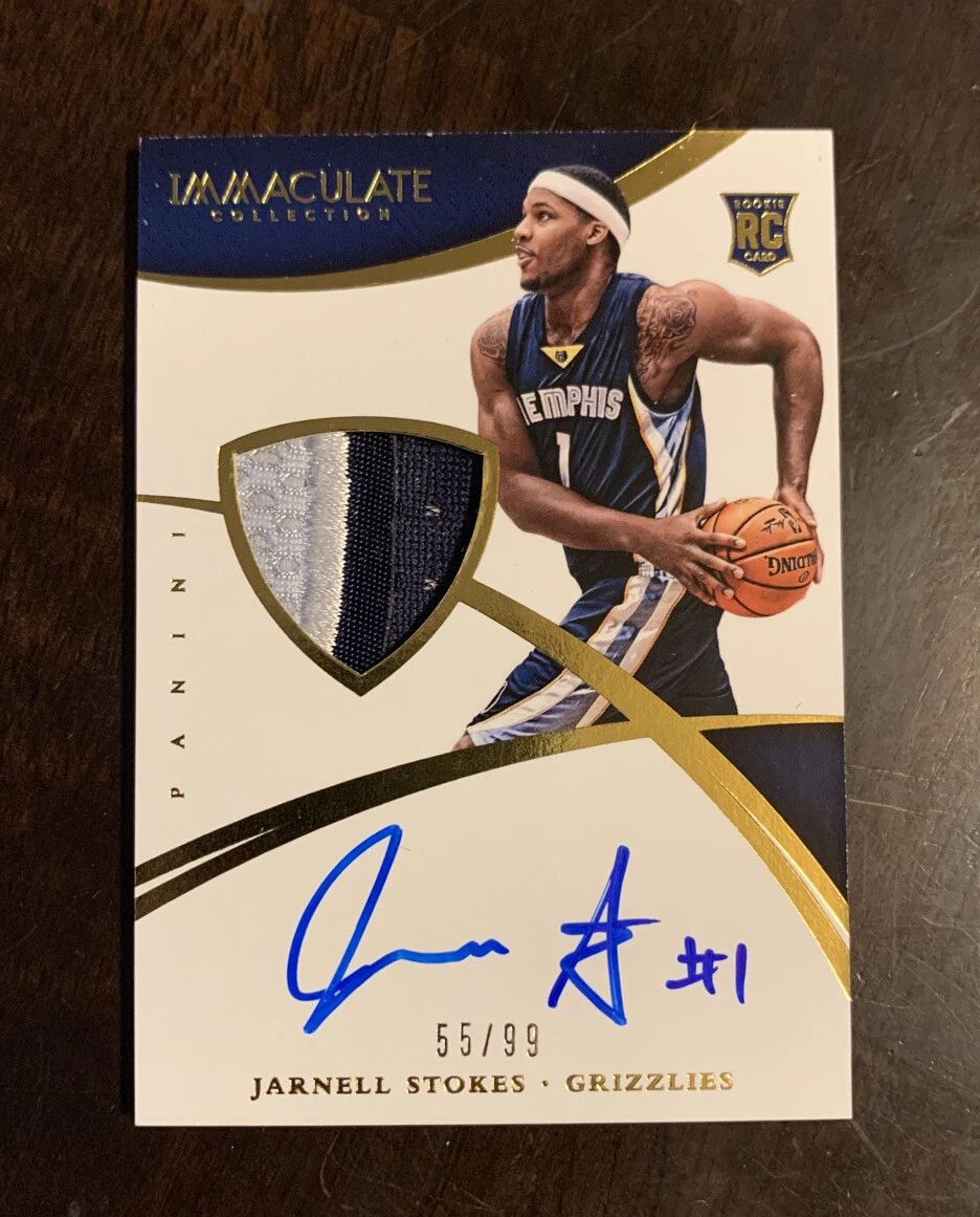 2014-15 PANINI IMMACULATE RPA JARNELL STOKES RC Patch Auto #ED /99 Grizzlies
