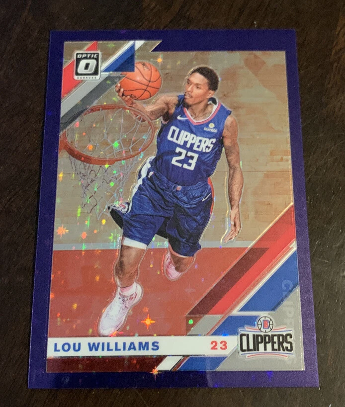 2019-20 Panini Donruss Optic Lou Williams Purple Stars FOTL #ED /29 Clippers SSP
