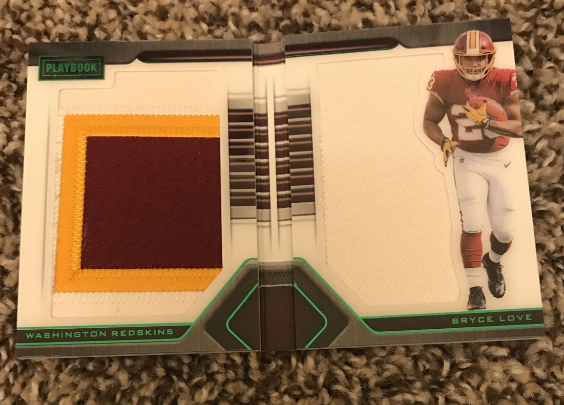 2019 PLAYBOOK GREEN BRYCE LOVE DUAL PATCH- MULTI-COLOR- SICK! #9/25
