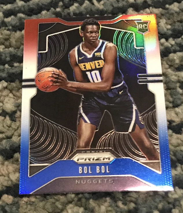 2019-20 Prizm Bol Bol RC Rookie #282 Red White Blue Refractor Denver Nuggets RWB
