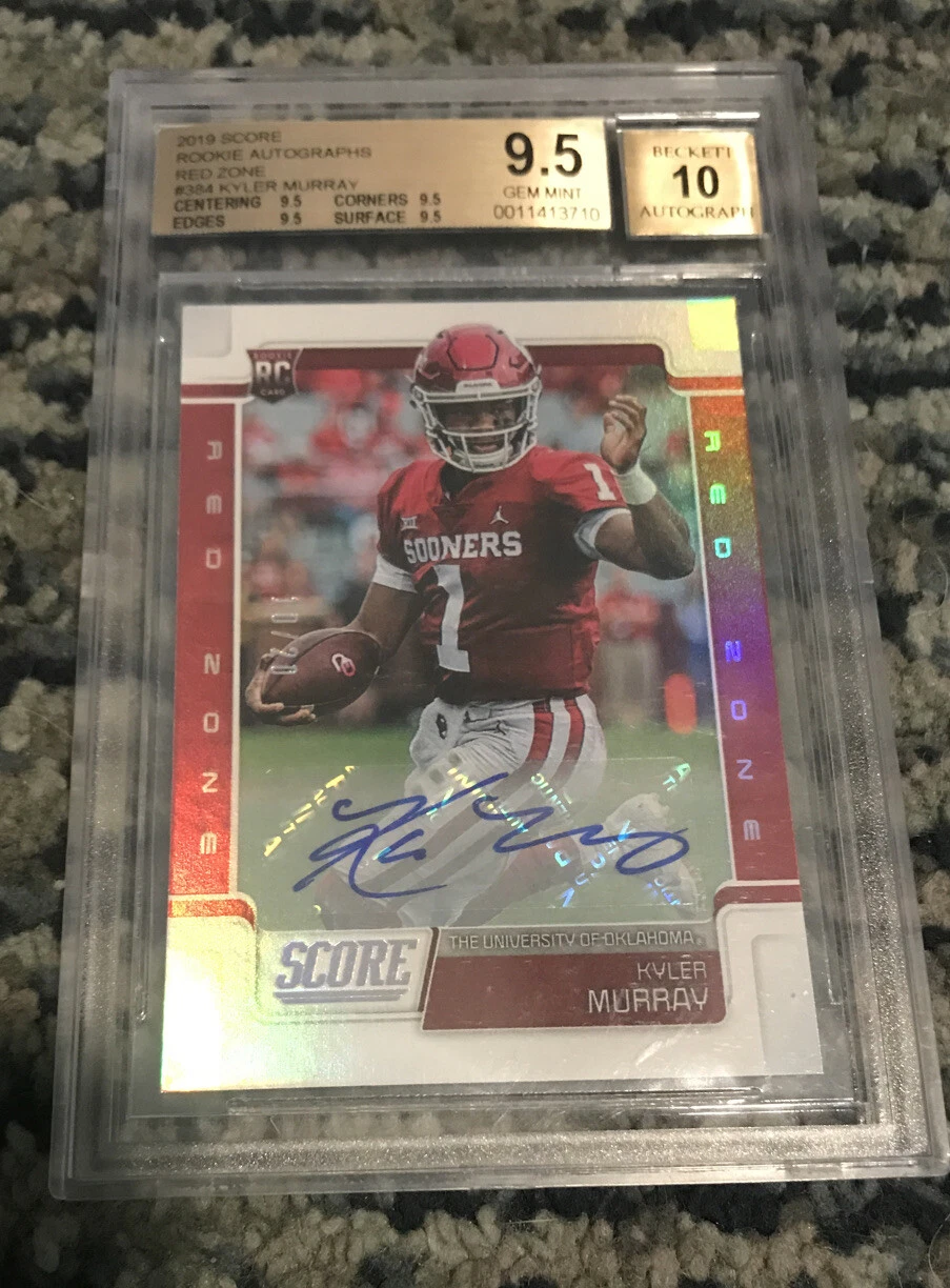 2019 PANINI SCORE KYLER MURRAY ROOKIE AUTOGRAPH RED ZONE #/20 AUTO BGS ? 9.5/10

