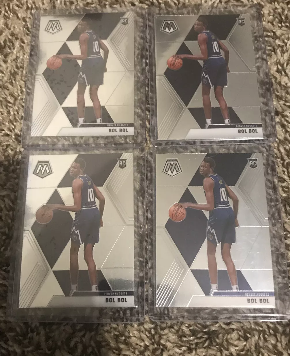 LOT OF (4) 2019 Mosaic Bol Bol card lot RC Basketball Nuggets ?HOT!
