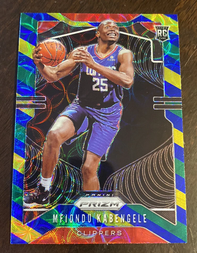 2019-20 PANINI PRIZM CHOICE MFIONDU KABENGELE RC BLUE GREEN YELLOW CLIPPERS SP
