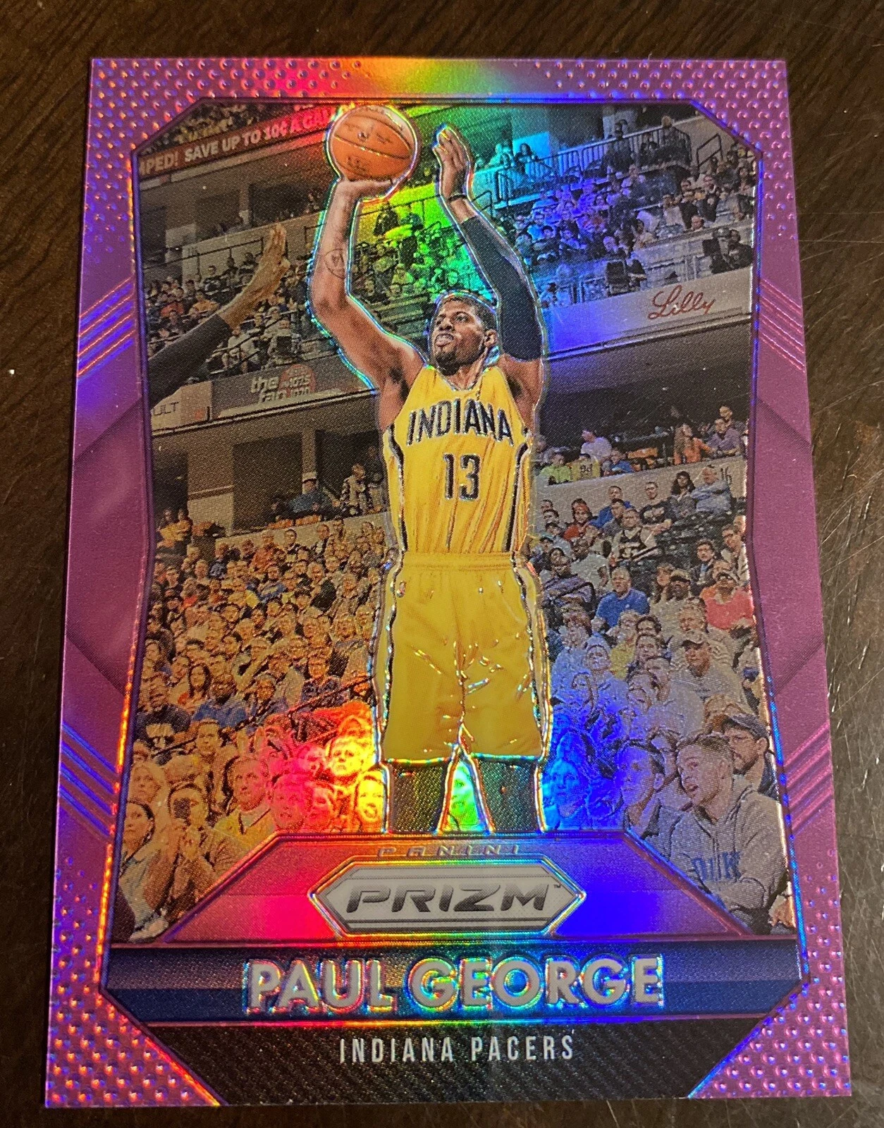 2015-16 Panini Prizm Paul George Purple Prizm #ED /99 CLIPPERS HOT
