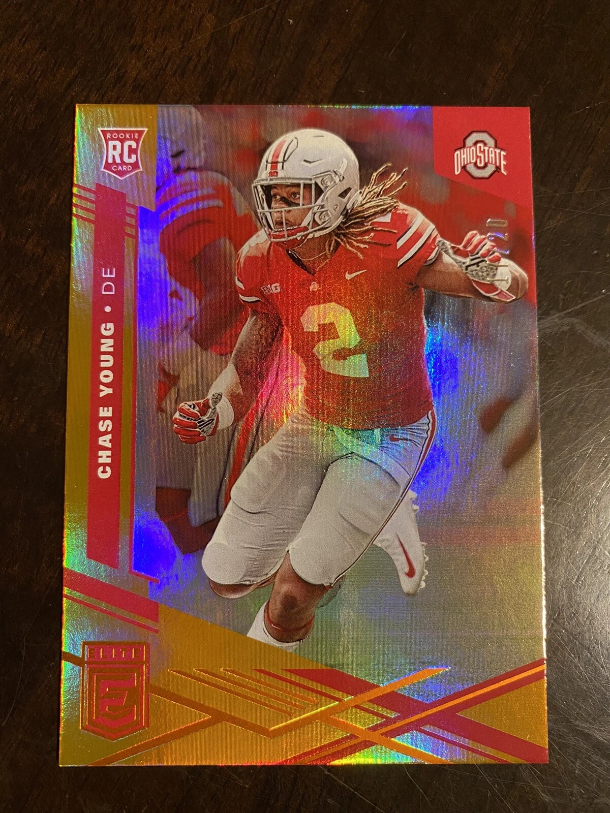 Chase Young Chronicles Draft Picks ELITE Orange #ED /20 SP Ohio State Washington
