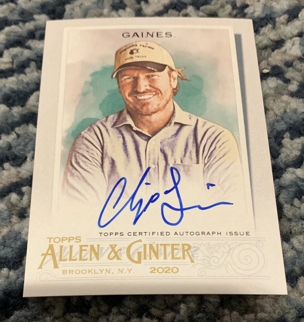 2020 Topps Allen & Ginter CHIP GAINES On Card Auto #FSA-CG Fixer Upper Magnolia
