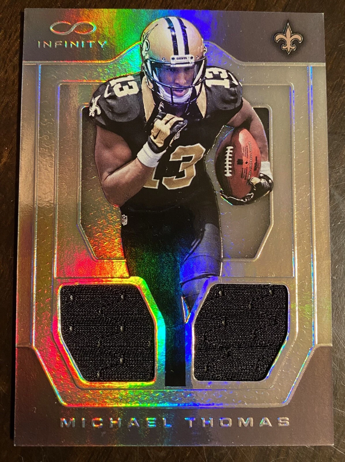 2016 PANINI INFINITY MICHAEL THOMAS ROOKIE DUAL JERSEY #ED /88 SAINTS
