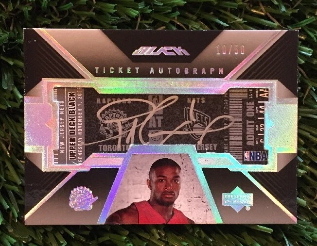 2006-07 Upper DeckP.J. TUCKER Black Ticket Autograph #ED /50 RAPTORS
