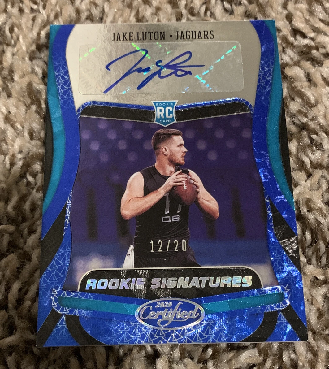 2020 Certified Jake Luton Auto BLUE 12/20 HOT FIRE
