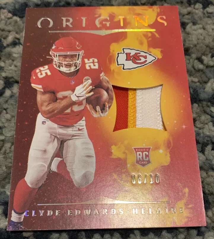 2020 Panini Origins Clyde Edwards Helaire 3clr Patch Rc #6/20
