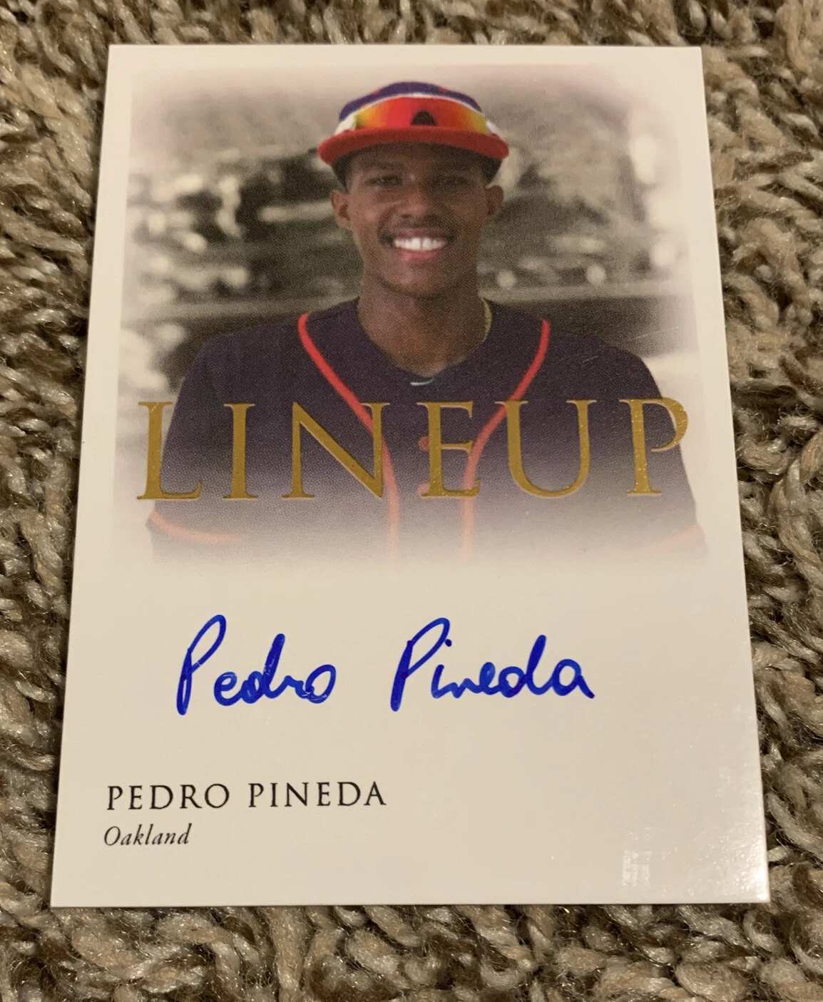 2020 Futera Prospects and Legends LINEUP Autograph PEDRO PINEDA Auto 3/9
