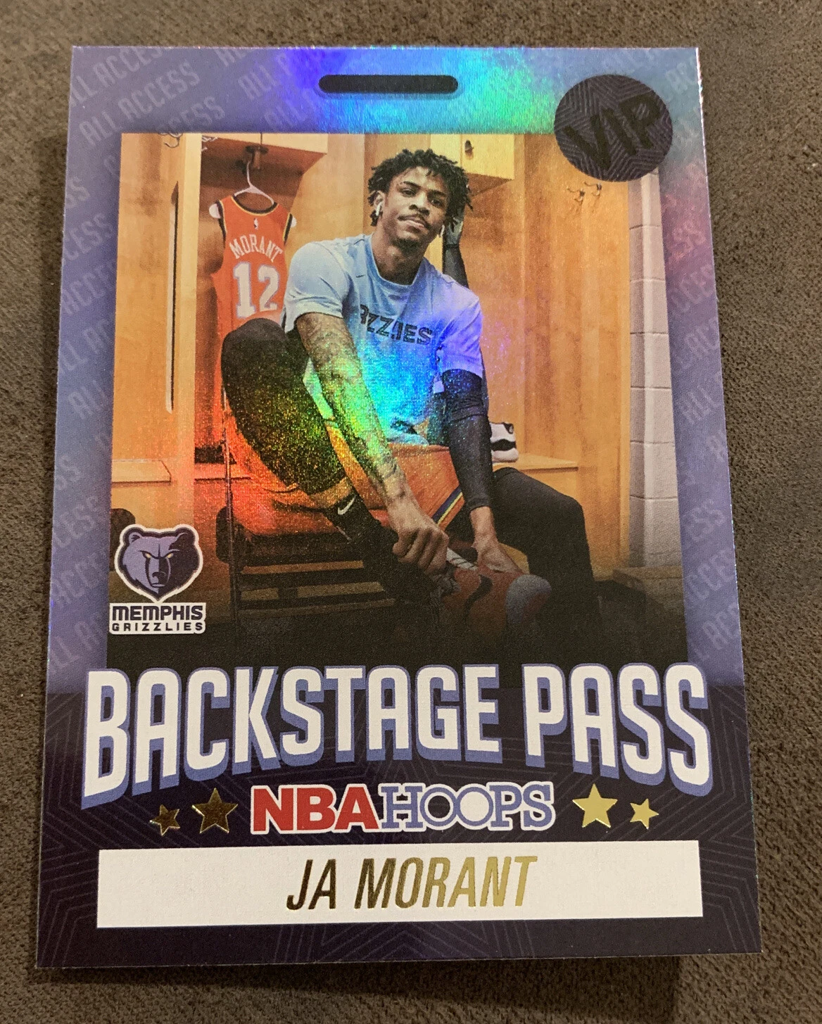 Ja Morant Backstage Pass Holo Silver - 2020 2021 Panini NBA Hoops -
