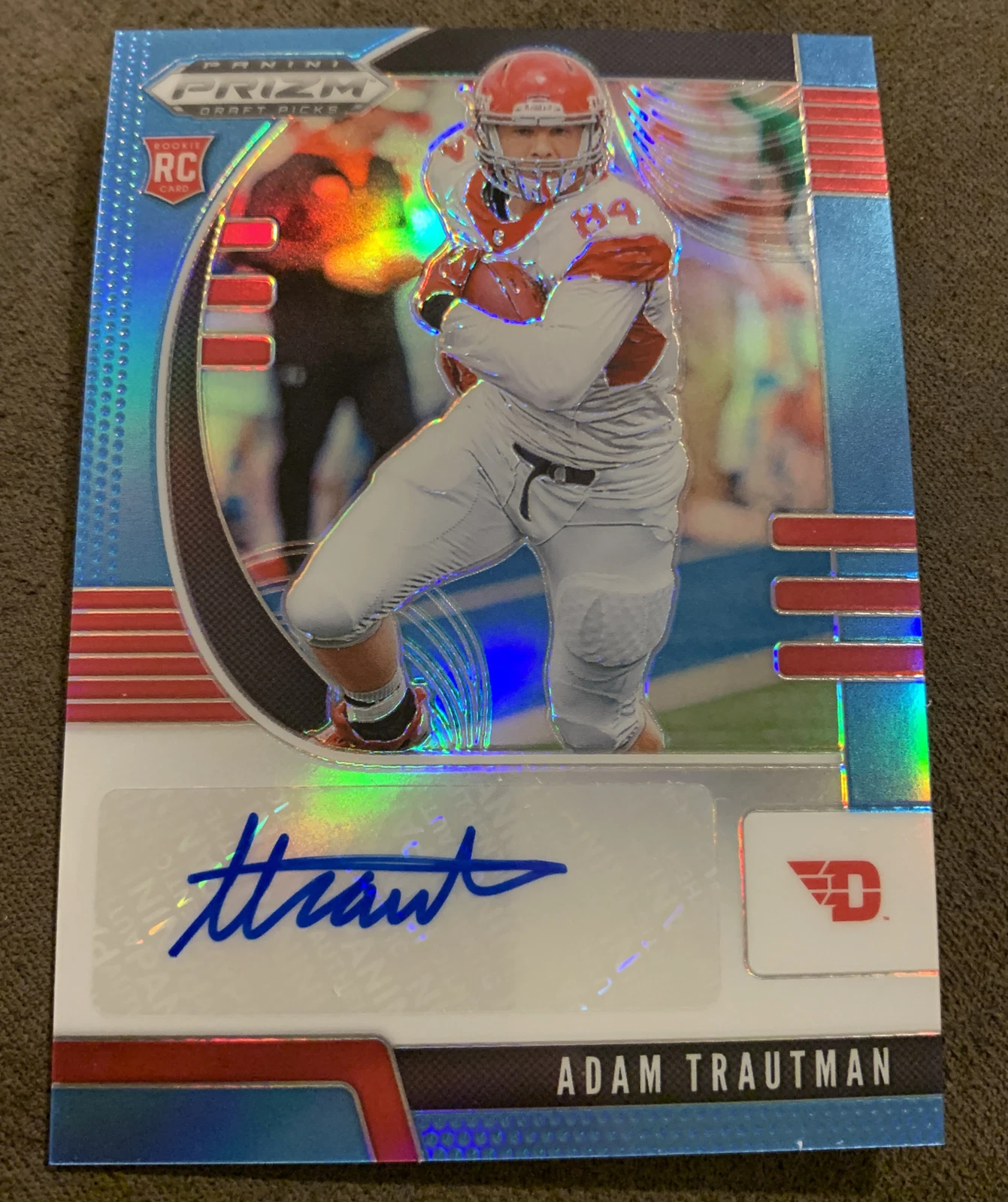 2020 PRIZM DRAFT PICKS #202 ADAM TRAUTMAN BLUE ROOKIE AUTO # 19/30 SAINTS RC
