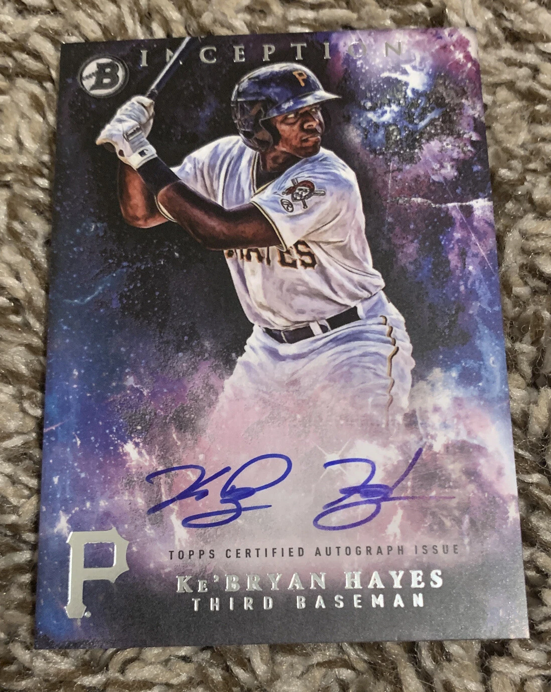 Ke'Bryan Hayes 2016 Bowman Inception Prospect On-Card Auto Pittsburgh Pirates
